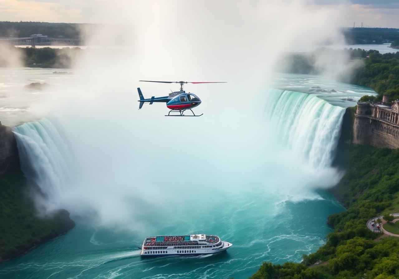 Helicopter tours in Niagara Falls